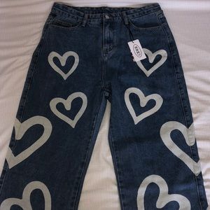 Heart jeans
